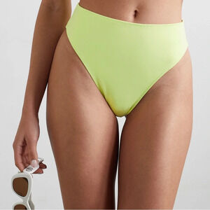 GOOD AMERICAN lime green 
Good Compression stretch-scuba bikini briefs